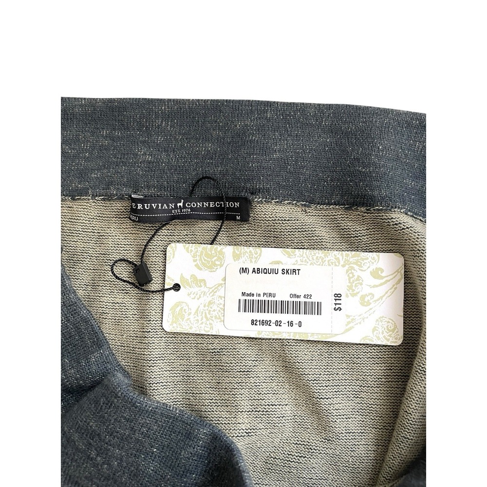 NWT Peruvian Connection Abiquiu Knit Maxi Skirt 100% Cotton Sz M Quiet Luxury - Picture 6 of 10